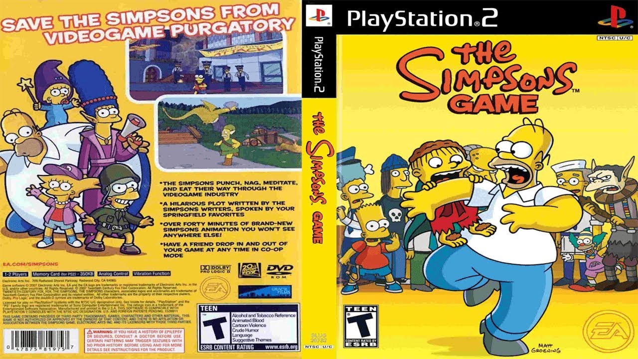 the simpsons game ds